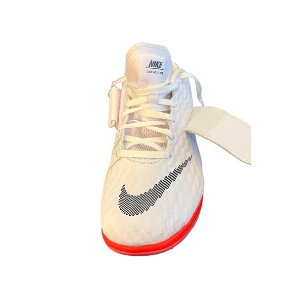Nike White and Neon Red Athletic Shoes - Picture 9 of 16